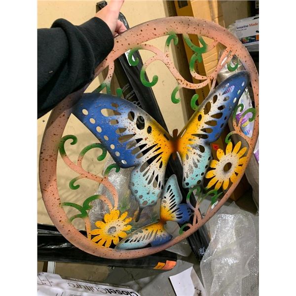 Butterfly Circle Decor Garden Sign