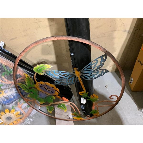 Dragonfly Circle Decor Garden Sign