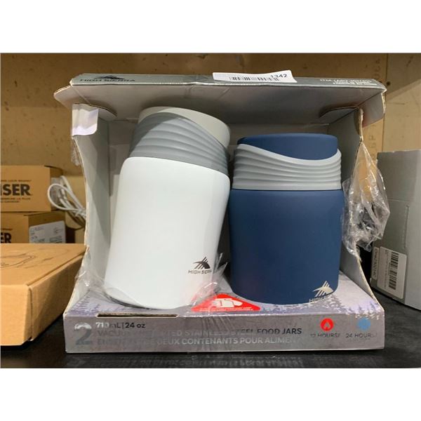 Vacuum Insulated Stainless Steel Food Jar - 2 x 710ml