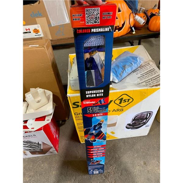 Supersized Nylon Kite 55 inch Wingspan 3D Jet