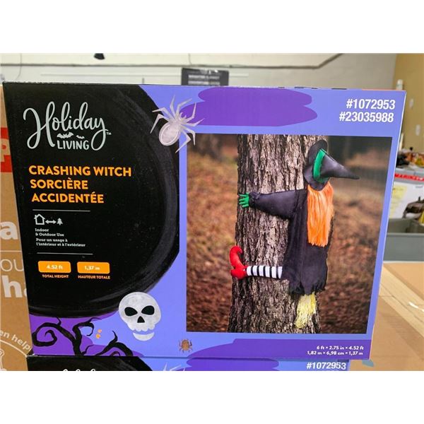 Holiday Living Crashing Witch 6'x2.75"x4.52'
