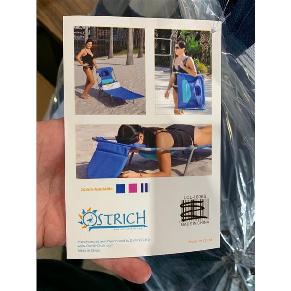 Ostrich Blue Beach Chair