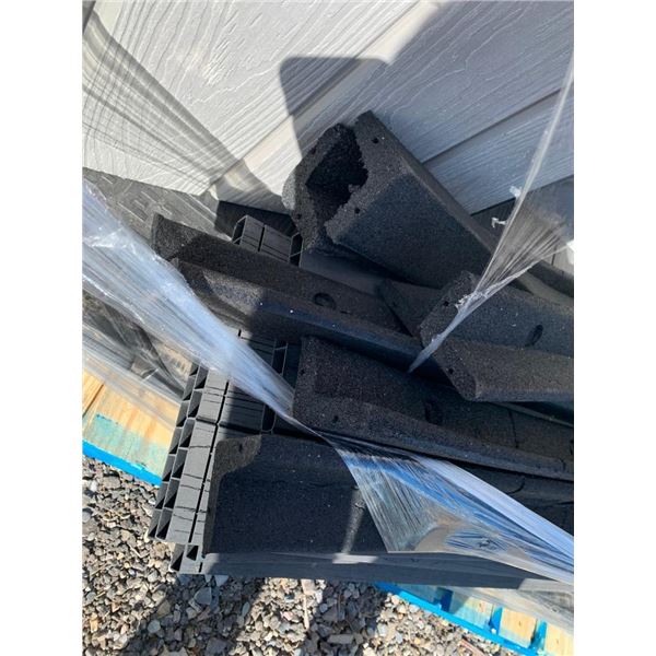 Lot of 7 Flexible Rubber Landscape Trim