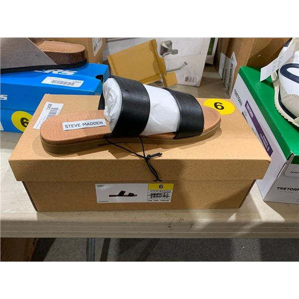 Steve Madden Womens Black Sandals Size 6