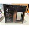 Image 1 : Solar Post Accent Lights Black Finish Set of 4