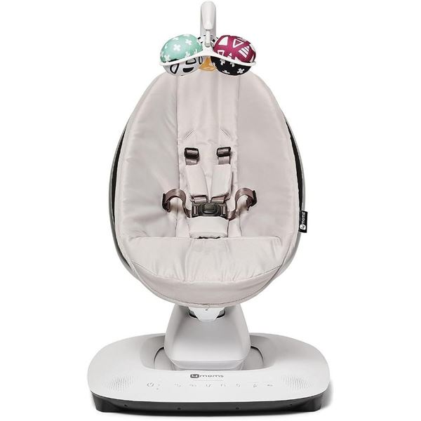 4moms MamaRoo Multi-Motion Baby Swing, Bluetooth Baby Swing with 5 Unique Motions, Grey