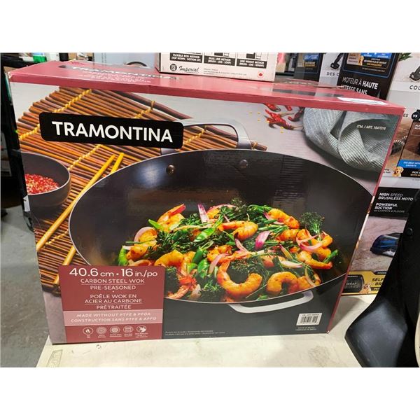 Tramontina Carbon Steel Wok 16"