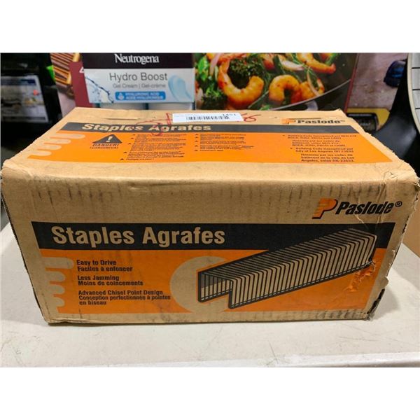 Paslode Staples Agrafes 1/2" Crown 16gaige Galvanized 10,500 count