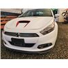 Image 8 : A1 --  2013 DODGE DART LIMITED, White, 71669 KM   "NO RESERVE"