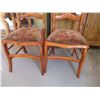 Image 3 : (2X the Bid Price) Wooden Chairs w/ Cushion Tops  OFF SITE