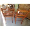 Image 5 : (2X the Bid Price) Wooden Chairs w/ Cushion Tops  OFF SITE