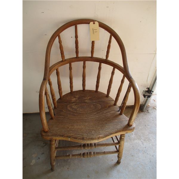 Wooden Chair w/ Arm Rests   OFF SITE