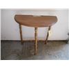 Image 1 : Vintage Maple Wood D-Table 23x11x23Tall    OFF SITE