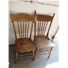 Image 1 : (2) Pressed Back Chairs  OFF SITE