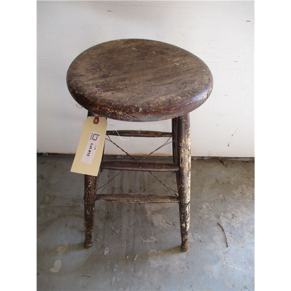 Wooden Stool -23  Tall     OFF SITE