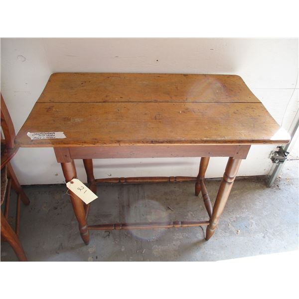 Canadiana Table (Mid 1800) Pine or Maple - 33x19x28Tall   OFF SITE