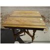 Image 2 : Wooden Table on Casters - 42x40      OFF SITE