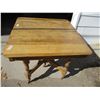 Image 3 : Wooden Table on Casters - 42x40      OFF SITE