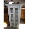 Image 1 : 4-Shelf Cabinet w/ Glass Inserts -30x15x56      OFF SITE