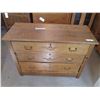 Image 1 : 3-Drawer Oak Dresser w/ Original Hardware - 1900's - 42x17x31     OFF SITE