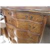 Image 4 : Serpentine 6-Drawer Oak Dresser on Casters - Statesville Company - 34x20x48    OFF SITE