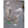 Image 1 : (2) Garden Statues - 15.5 Tall     OFF SITE