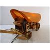 Image 2 : Vintage Mid Century Chuck Wagon Table Lamp-excellent condition and working