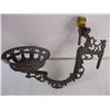 Image 2 : 11" Vintage Iron Holder and Lamp Reflector Victorian Style