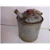 Image 2 : (3) Vintage Galvanized Metal Gas Cans
