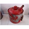 Image 3 : (3) Vintage Galvanized Metal Gas Cans