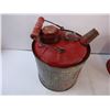 Image 4 : (3) Vintage Galvanized Metal Gas Cans