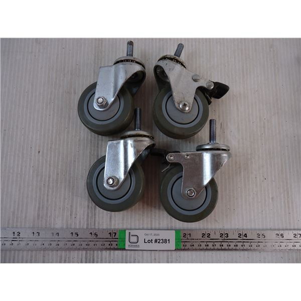 (4) Swivel Stem Caster Wheels Heavy Duty