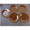 Image 2 : (5) Fire King Plates and Sugar Bowl and Vintage Jeannette Glass Creamer