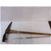 Image 1 : Large Vintage Pick Axe- Cracked, was glued, 3ft. in length, for decor