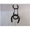 Image 2 : Wine Bottle Holder made from Horseshoes