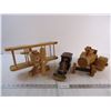Image 1 : (3) Wooden Toys-some may be homemade
