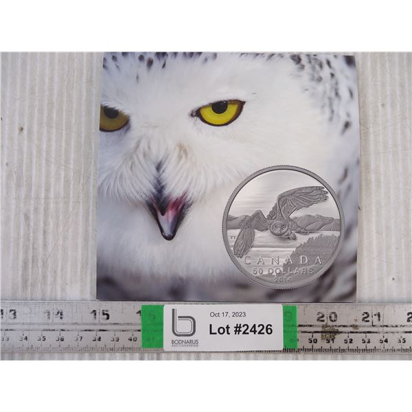 $50 Fine Silver Coin-Snowy Owl (2014)