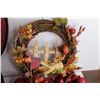 Image 3 : (3) Autumn-Themed Wreathes with Carrying Case