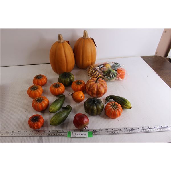 (17) Gourd and Fruit Decorations, Package of Gourd and Fruit Decorations - Sealed