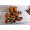 Image 1 : (17) Gourd and Fruit Decorations, Package of Gourd and Fruit Decorations - Sealed