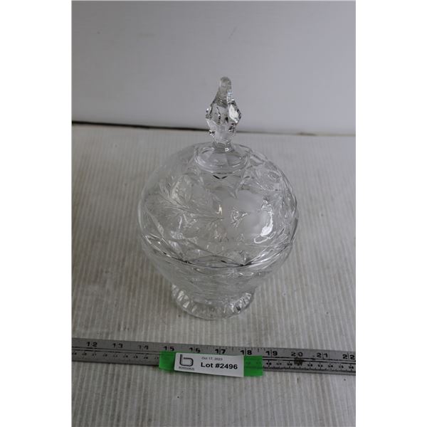 Crystal Candy Bowl with Lid