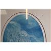 Image 2 : "Postelsia Palmaeformis" Blue Ink Framed Artwork - 15 3/4" x 19 1/2", Signed "Susan 79"