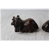 Image 3 : (2) Carved Hippo Figurines