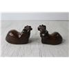 Image 4 : (2) Carved Hippo Figurines