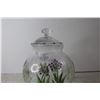 Image 3 : Floral Glass Cookie Jar
