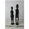Image 1 : (2) Wooden African Figurines
