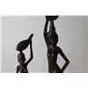 Image 4 : (2) Wooden Carved African Woman Figurine