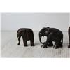 Image 4 : (5) Carved Wooden Elephant Figurines