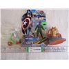 Image 1 : Captain America Figure (NIB)-Bugs Bunny-Jar Jar Binks