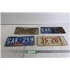 Image 1 : (4) License Plates - SK, BC